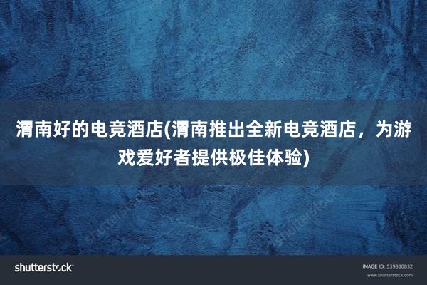 渭南好的电竞酒店(渭南推出全新电竞酒店，为游戏爱好者提供极佳体验)