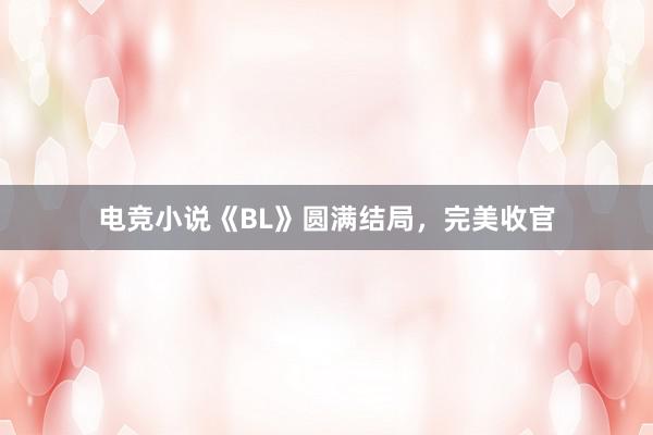 电竞小说《BL》圆满结局，完美收官