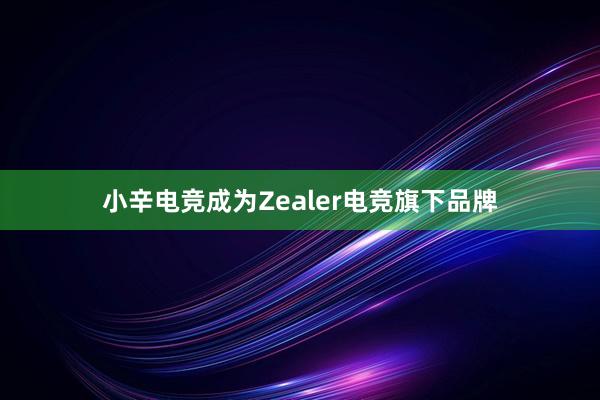 小辛电竞成为Zealer电竞旗下品牌