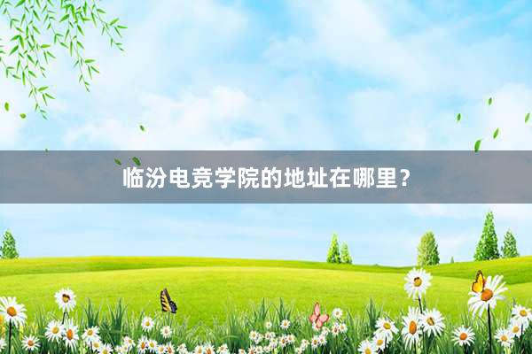 临汾电竞学院的地址在哪里？